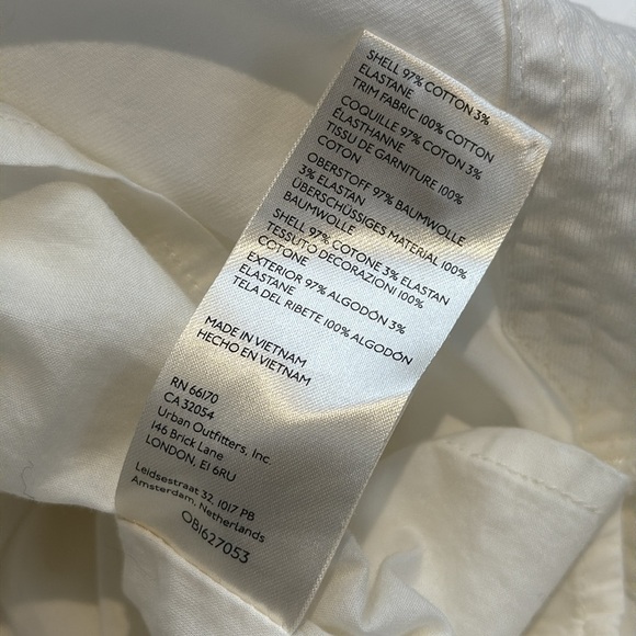 Anthropologie Pilcro white button front dress size 6 - Picture 7 of 9